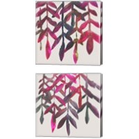 Framed 'Fuchsia Vine 2 Piece Canvas Print Set' border=