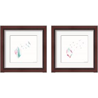Framed 'Crystal Birds 2 Piece Framed Art Print Set' border=
