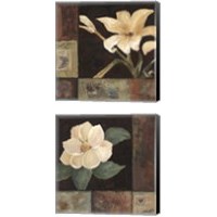 Framed 'Magnolia Breeze 2 Piece Canvas Print Set' border=