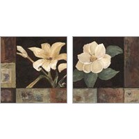 Framed 'Magnolia Breeze 2 Piece Art Print Set' border=