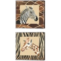 Framed Safari  2 Piece Canvas Print Set