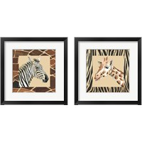 Framed 'Safari  2 Piece Framed Art Print Set' border=