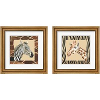 Framed 'Safari  2 Piece Framed Art Print Set' border=