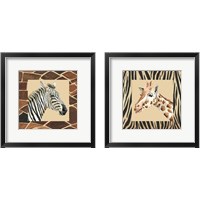 Framed 'Safari  2 Piece Framed Art Print Set' border=