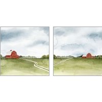 Framed 'Kentucky Sky 2 Piece Art Print Set' border=