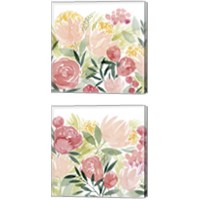 Framed 'Sunkissed Posies 2 Piece Canvas Print Set' border=