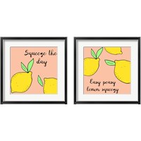 Framed Lemon Squeeze 2 Piece Framed Art Print Set