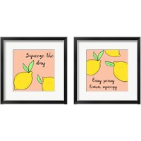 Framed Lemon Squeeze 2 Piece Framed Art Print Set