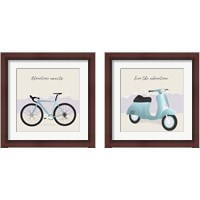 Framed Two-Wheel Travel 2 Piece Framed Art Print Set