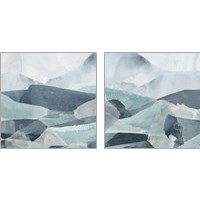 Framed 'Blue Range 2 Piece Art Print Set' border=