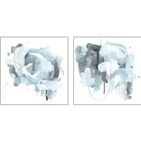 Framed 'Liquid Notation 2 Piece Art Print Set' border=