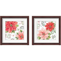 Framed Country Poinsettias 2 Piece Framed Art Print Set
