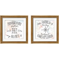 Framed World Traveler 2 Piece Framed Art Print Set