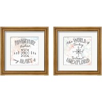 Framed World Traveler 2 Piece Framed Art Print Set