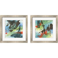 Framed Graffiti Blue 2 Piece Framed Art Print Set