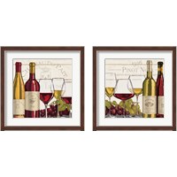 Framed 'Wine Tasting 2 Piece Framed Art Print Set' border=