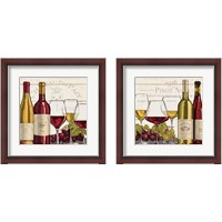 Framed 'Wine Tasting 2 Piece Framed Art Print Set' border=