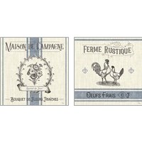 Framed French Farmhouse 2 Piece Art Print Set