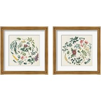 Framed 'Victorian Garden 2 Piece Framed Art Print Set' border=