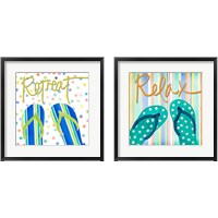 Framed Flip Flop Retreat 2 Piece Framed Art Print Set