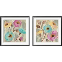 Framed 'Fog and Flowers  2 Piece Framed Art Print Set' border=