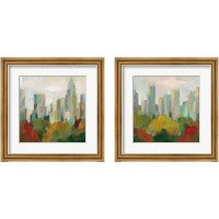 Framed 'NYC Central Park 2 Piece Framed Art Print Set' border=