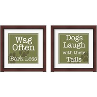 Framed 'Dogs 2 Piece Framed Art Print Set' border=