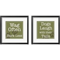 Framed 'Dogs 2 Piece Framed Art Print Set' border=