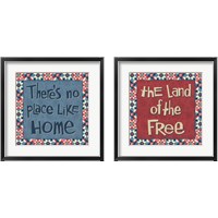 Framed 'American Country 2 Piece Framed Art Print Set' border=