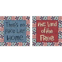 Framed American Country 2 Piece Art Print Set