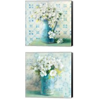 Framed 'May Blossoms 2 Piece Canvas Print Set' border=