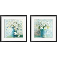 Framed 'May Blossoms 2 Piece Framed Art Print Set' border=