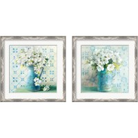 Framed 'May Blossoms 2 Piece Framed Art Print Set' border=