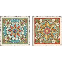 Framed 'Mediterranean Flair  2 Piece Art Print Set' border=