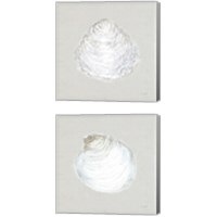 Framed Serene Shells  Tan 2 Piece Canvas Print Set