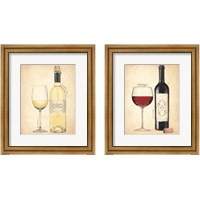 Framed White & Red Wine 2 Piece Framed Art Print Set