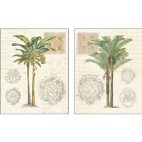 Framed Vintage Palm Study 2 Piece Art Print Set