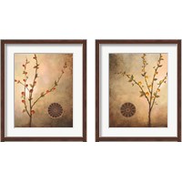 Framed 'Fall Stems in the Light and Warmth 2 Piece Framed Art Print Set' border=