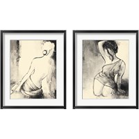 Framed 'Figurative Woman 2 Piece Framed Art Print Set' border=