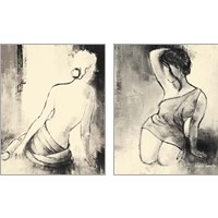 Framed Figurative Woman 2 Piece Art Print Set