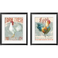 Framed 'Farm Nostalgia 2 Piece Framed Art Print Set' border=