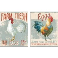 Framed 'Farm Nostalgia 2 Piece Art Print Set' border=