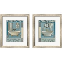 Framed 'Antique Bath 2 Piece Framed Art Print Set' border=