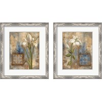 Framed Flower and Tile 2 Piece Framed Art Print Set