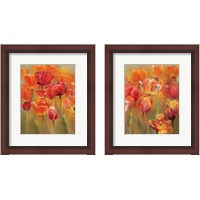 Framed 'Tulips in the Midst 2 Piece Framed Art Print Set' border=