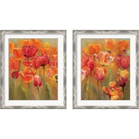 Framed 'Tulips in the Midst 2 Piece Framed Art Print Set' border=
