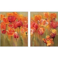 Framed 'Tulips in the Midst 2 Piece Art Print Set' border=
