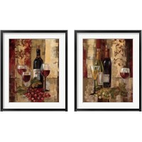 Framed Graffiti and Wine 2 Piece Framed Art Print Set