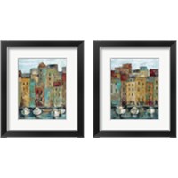 Framed 'Old Town Port 2 Piece Framed Art Print Set' border=