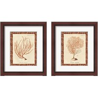 Framed 'Gorgonia Miniacea Marble 2 Piece Framed Art Print Set' border=